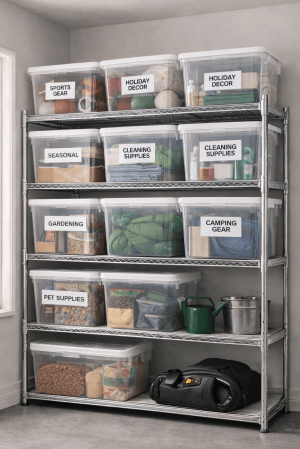 Clear Storage Bins